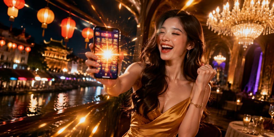 Người dùng truy cập casino trực tuyến qua điện thoại tại chợ đêm Huế